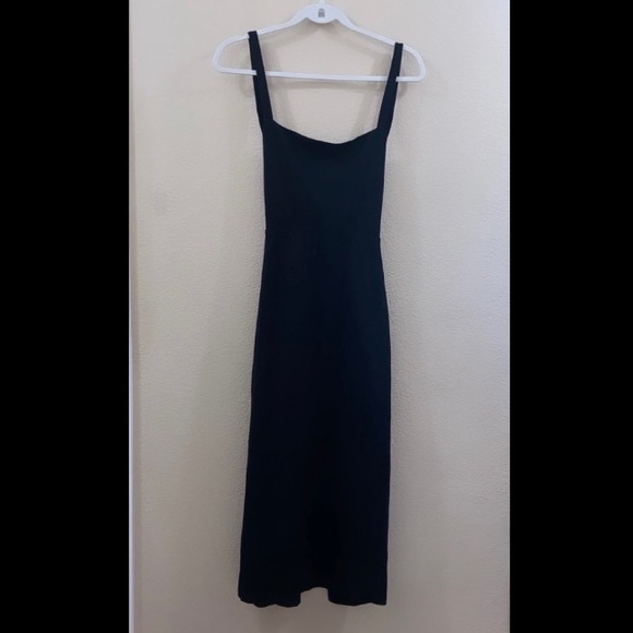 LPA Black Dress 27 ( Cut Out Back Midi Dress ) - Picture 6 of 13